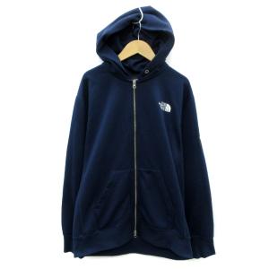 ジャケット パーカー スウェット ミドル丈 ジップアップ ロゴ刺? L 紺 ネイビー NT12140 /SY2