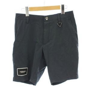 ショートパンツ ショーツ ハーフ 44 ネイビー 無地 ロゴパッチ /LP GY61