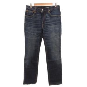 551 デニムパンツ ヒゲ加工 W32 L33 インディゴブルー