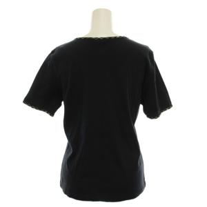 DAKS Tシャツ カットソー 40 黒 ブラック 半袖 11-393756 /YM GY61