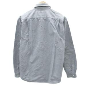 LACOSTE カジュアルシャツ 40 L グレー 長袖 ボタンダウン ロゴ /SY45 GY58