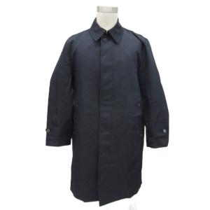 ステンカラーコート 2L インディゴ デニム調 ライナー付き ロング丈 M5075 /YS52 GY58
