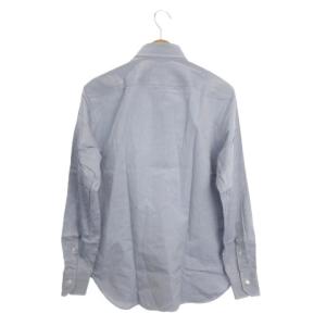 Ermenegildo Zegna Yシャツ ワイシャツ M tailored fit 青 ブルー 長袖 シャツ襟 無地 /AH29 GY58