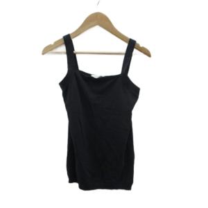 キャミソール 黒 スクエアネック 無地 /HO GY58