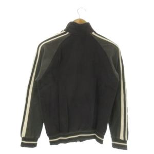 adidas スウェットジャケット 上着 M グレー 長袖 ロゴプリント スリーストライプス /AO30 GY58