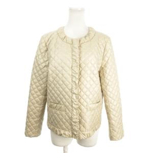 ダウンジャケット 上着 11 ベージュ キルティング ノーカラー 長袖 LJ-02830 /MN10 GY58
