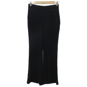 フレアパンツ ロング丈 無地 0 XS 黒 /SY81 GY58