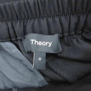Theory フレアパンツ ロング丈 無地 0 XS 黒 /SY81 GY58