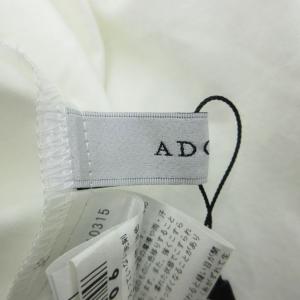 ADORE カットソー 38 白 ホワイト スリットネック 長袖 /SM58 GY58