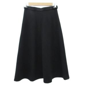 フレアスカート M 黒 ブラック マキシ丈 ロング丈 /YS7 GY58