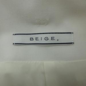 BEIGE タックワイドパンツ 6 白 ホワイト ベルト付き アンクル丈 /YS39 GY58