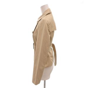 M-Premier 美品 ショートトレンチコート 32 ベージュ ダブルブレスト ベルト付き /YJ GY60