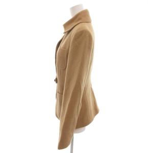 TRUSSARDI 美品 ジャケット 40 ベージュ モヘア 長袖 レギュラーカラー パッチポケット 8655-311353140