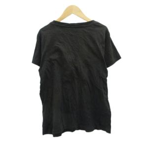 DENIM & SUPPLY RALPH LAUREN Tシャツ カットソー M 黒 ブラック 半袖 プリント /HO36 GY58