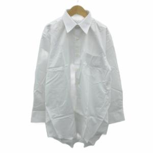 Yシャツ ワイシャツ 41-80 オフホワイト 長袖 無地 /HO12 GY58