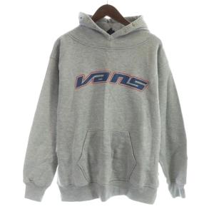 90s ヴィンテージ 旧タグ パーカー スウェット 長袖 ロゴプリント 裏起毛 L グレー /KW GY58