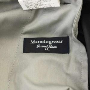 MUNSINGWEAR ショートパンツ ハーフパンツ LL 黒 ブラック ハーフ丈 ウエストゴム プリーツ /LP GY58