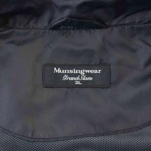 MUNSINGWEAR ブルゾン ジャンパー 上着 3L ネイビー 半袖 スタンドカラー フルジップ /LP GY58