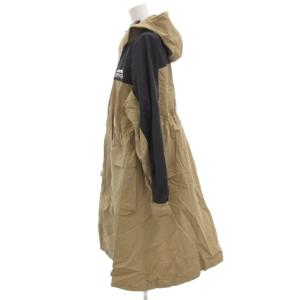 OUTDOOR PRODUCTS VIS別注 オーバーサイズロングマウンテンパーカー ジップアップ 裏メッシュ F ベージュ 黒 ブラック