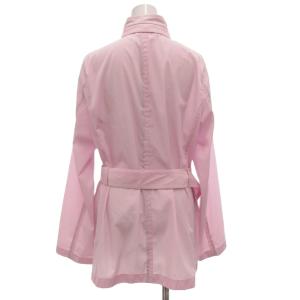 Aquascutum 美品 スプリングコート ピンク 立ち襟 長袖 プリーツデザイン /SX GY60
