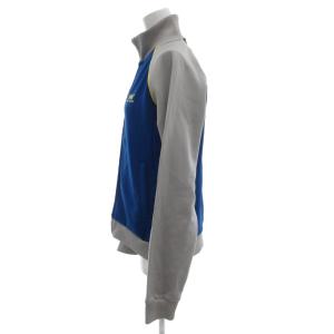 HELLY HANSEN ツートンカラー トラックジャケット ジャージ ジップアップ L グレー 青 ブルー /GV GY60