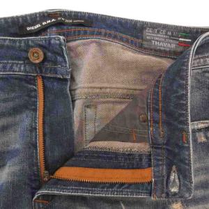DIESEL 16FW グランジデニムパンツ ダメージジーンズ テーパード 32 インディゴブルー /YJ GY60