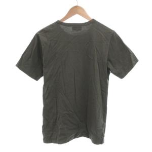 Agnes b. homme Tシャツ 2 カーキ 半袖 クルーネック グラフィックプリント /TZ GY60