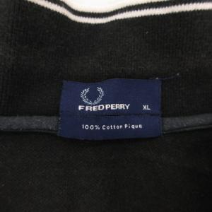 FRED PERRY ポロシャツ 半袖 鹿の子 XL 黒 ブラック /JS GY60