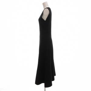 sov. ニット ワンピース ノースリーブ マキシ ロング 38 黒 ブラック /JS GY60
