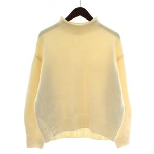 MY STANDARD ニット セーター ウール カシミヤ混 長袖 ハイネック 38 アイボリー /XZ