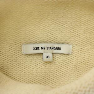 23区 MY STANDARD ニット セーター ウール カシミヤ混 長袖 ハイネック 38 アイボリー /XZ