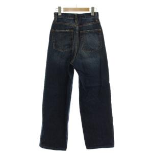 AZUL by moussy デニム ジーンズ 24 青 ブルー 綿 ハイウエスト ワイドシルエット フルレングス /GR GY60