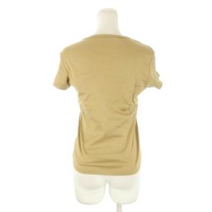 RL RALPH LAUREN Tシャツ M 茶 ブラウン 無地 ラウンドネック 半袖 /CK37 GY58
