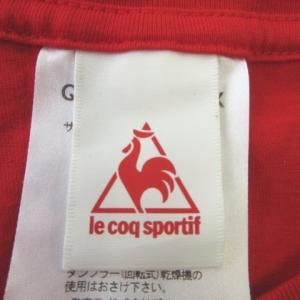 Le coq sportif Tシャツ M 赤 レッド 半袖 クルーネック プリント 名古屋グランパスエイト ドラガン ストイコビッチ