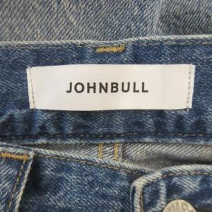 JOHNBULL デニム ジーンズ S 青 ブルー インディゴ ダメージ加工 ウォッシュ加工 ハイウエスト /CK14 GY58