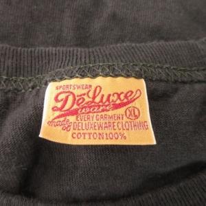 DELUXEWARE Tシャツ XL 黒 ブラック ロゴプリント クルーネック 半袖 /MN26 GY58