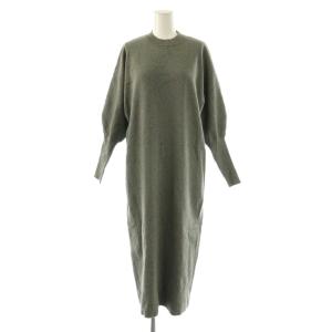 ワンピース ニット 長袖 ロング F グレー /NR GY60