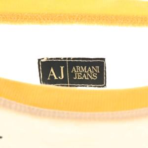 ARMANI JEANS カットソー Tシャツ 半袖 I40 ホワイト /HK GY60