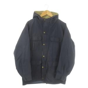 ATTRACTIVE マウンテンパーカー L 紺 ネイビー フード付き 複数ポケット 長袖 /AO24