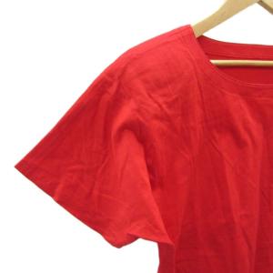 Christian Dior Tシャツ カットソー S 赤 レッド ロゴ刺繍 ラインストーン 半袖 /SM33 GY60