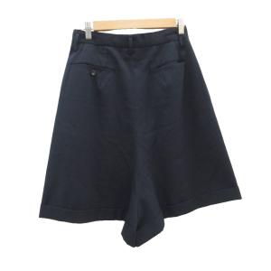 COMME des GARCONS キュロットパンツ ショートパンツ 短パン M 紺 ネイビー ロールアップ GP-11002M /YS43