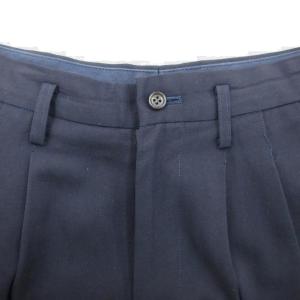 COMME des GARCONS キュロットパンツ ショートパンツ 短パン M 紺 ネイビー ロールアップ GP-11002M /YS43