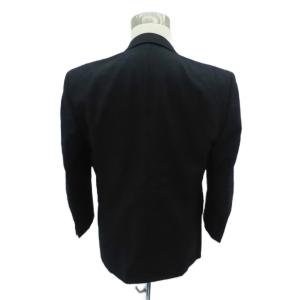 YVES SAINT LAURENT テーラードジャケット 上着 シングル ミドル丈 黒 ブラック ダブルボタン /HO46 GY60