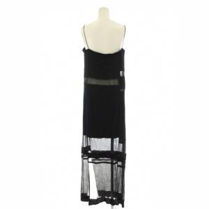 Helmut Lang ワンピース M ブラック シアー切り替え