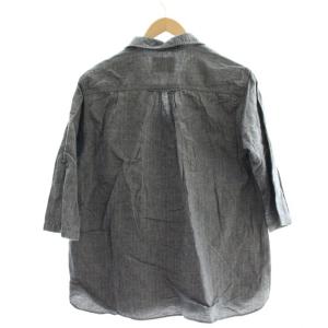 AIGLE ブラウス カットソー グレー Vネック 七分袖 /GP GY60