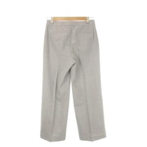 theory luxe パンツ ウール 38 グレー 無地 長ズボン ワイドシルエット /CK48 ECC001