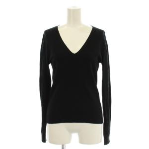 ニット 1 黒 ブラック 無地 Vネック 長袖 /LP GY60
