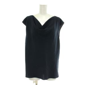 24SS POWDER CREPE SS COWL TOP ノースリーブ ブラウス プルオーバー カットソー