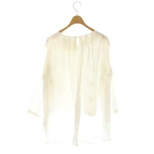 BEARDSLEY ブラウス 長袖 リネン混 F オフホワイト /DO ECB001