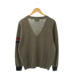 FRED PERRY カーディガン ニット 長袖 L グレー ネイビー レッド /DO ECB001